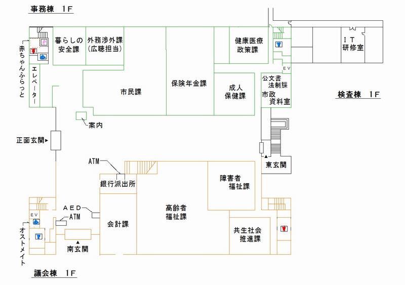 1階フロア図(サイズ)