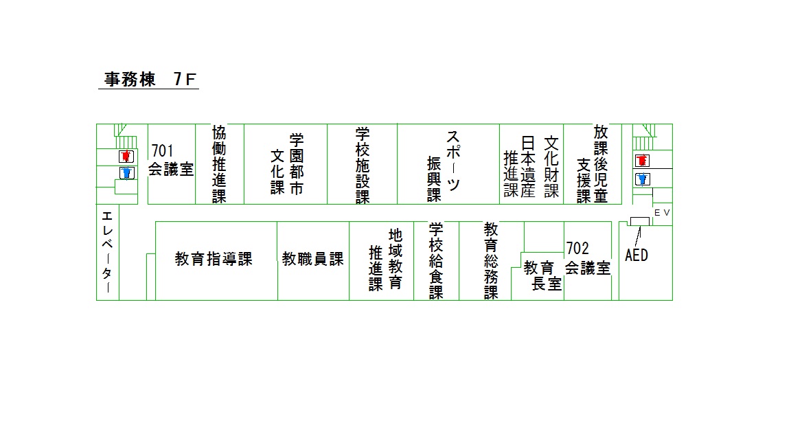 本庁舎7階フロア図　R8.7.21