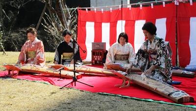 小仏関所・関所梅林の様子
