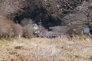 遊歩道梅林0220-上椚田橋と電車