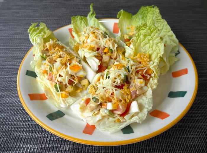 マヨネーズと焼肉のタレで!はくさい使い切り!ナチョス風サラダ