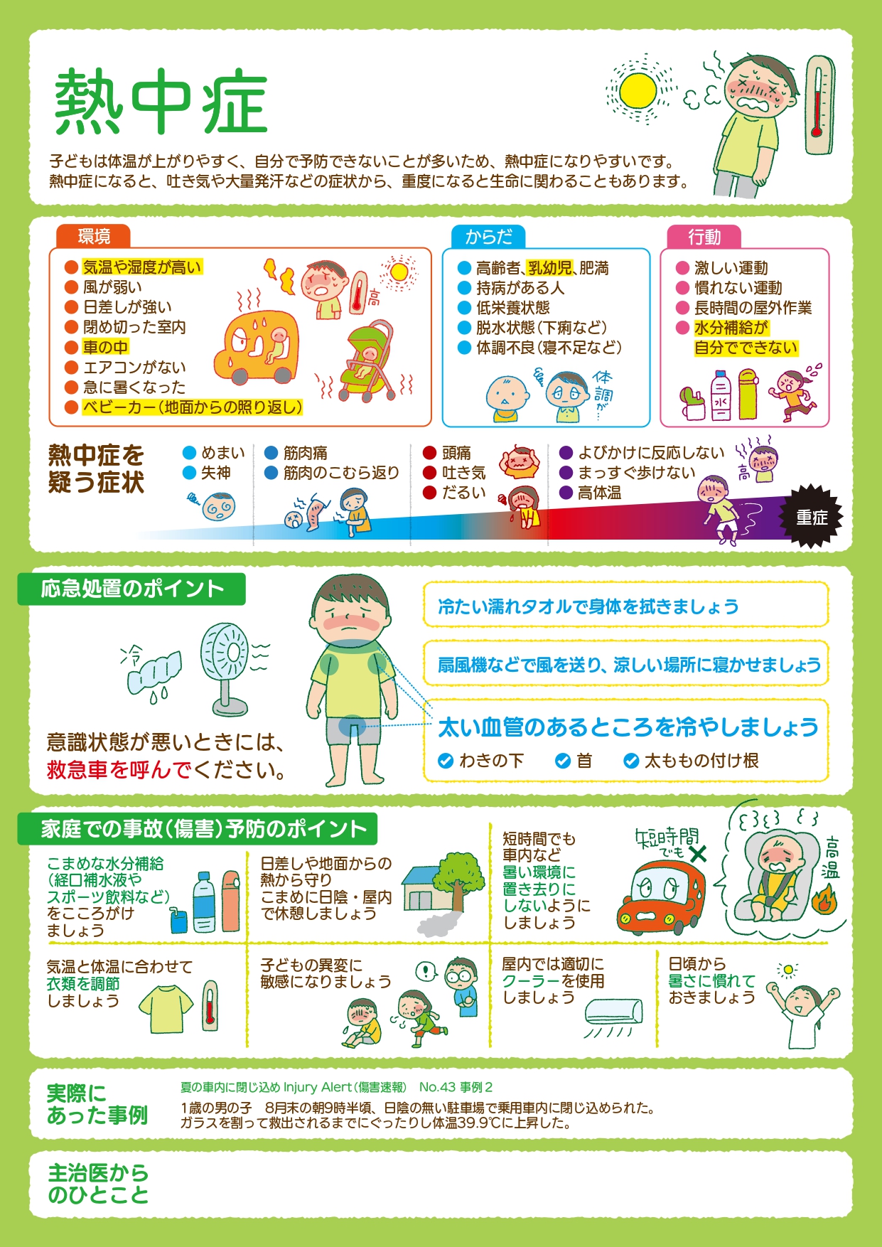 子どもの熱中症対策