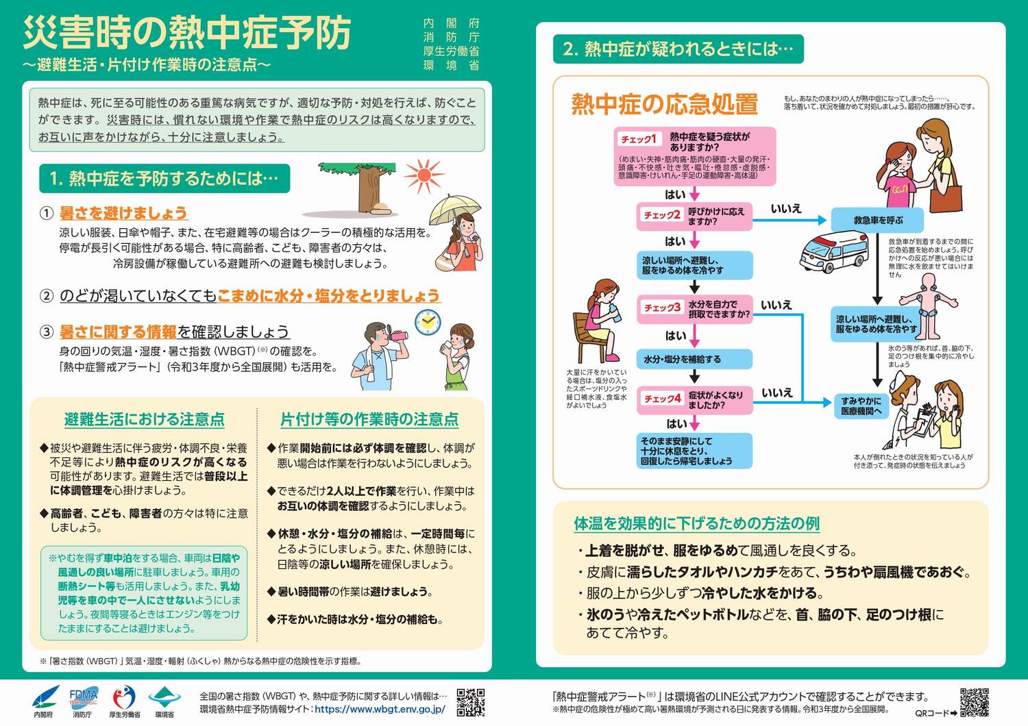 災害時の熱中症予防