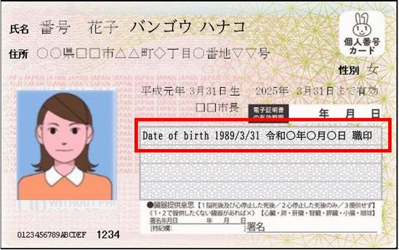 西暦生年月日追記イメージ