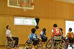 車いすバスケット写真