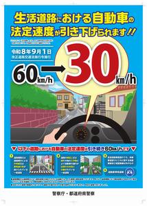 法定速度ポスター