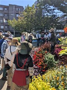 花壇メンテナンスの様子