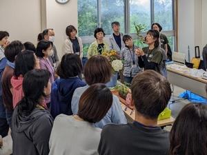 さし芽実習の様子