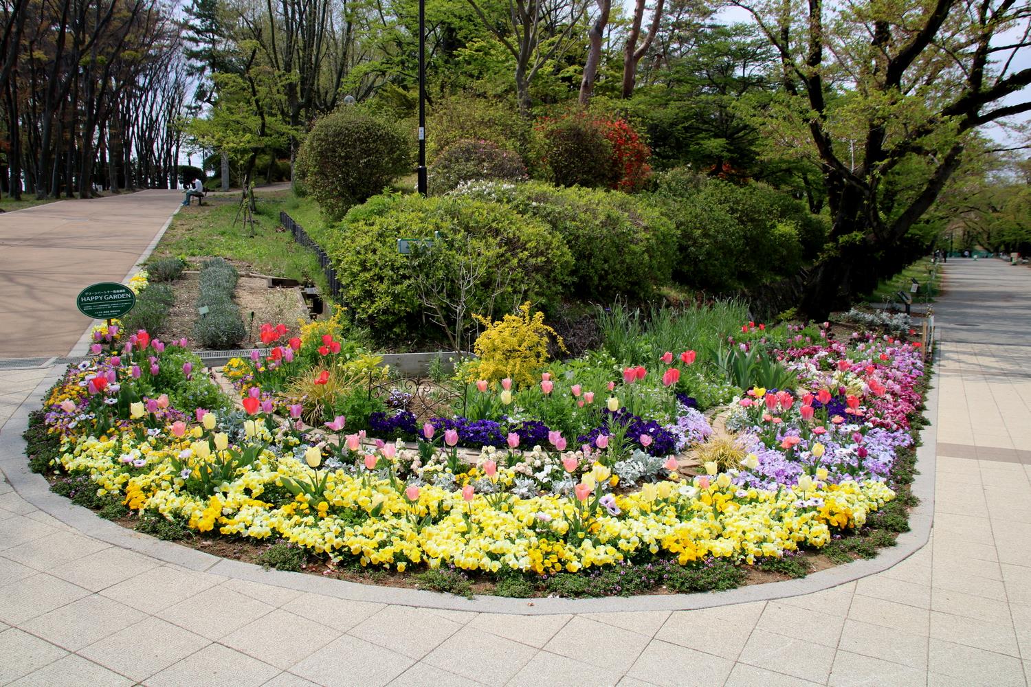 花壇設置後の写真