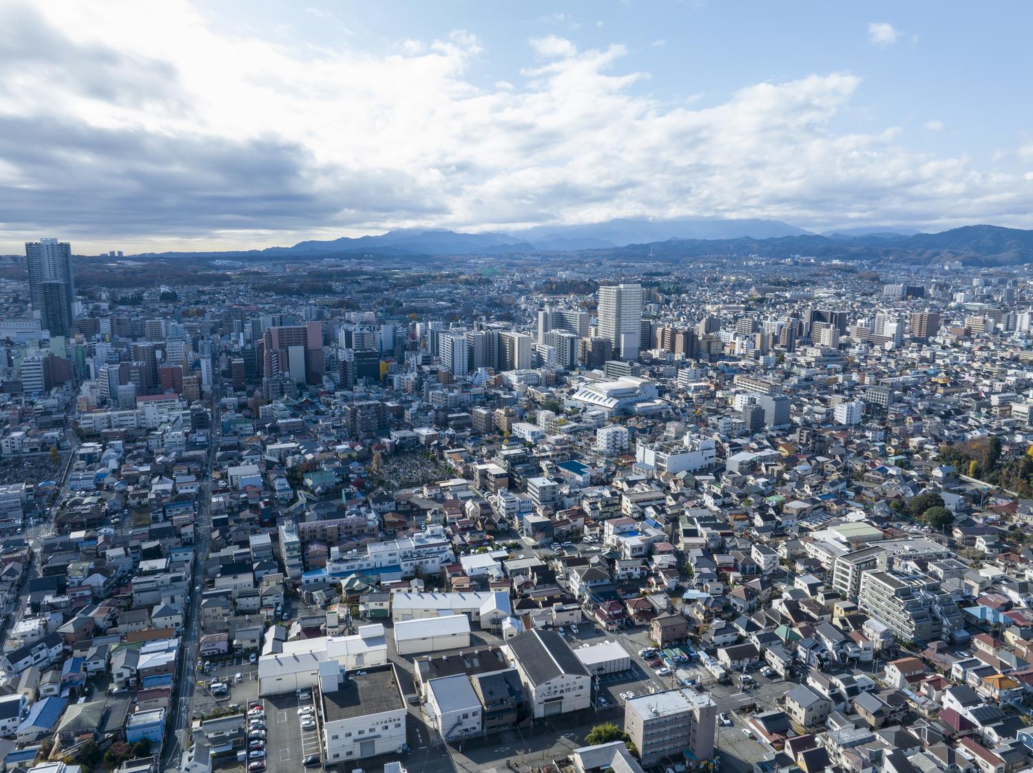 八王子市街地空撮